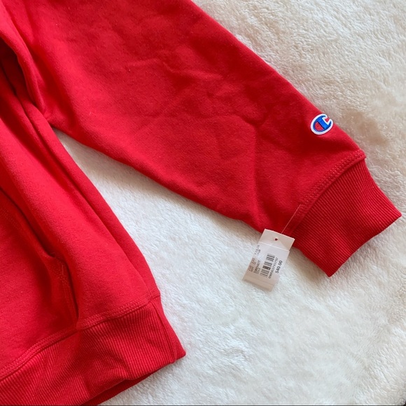 NWT Champion Powerblend Hoodie Red Men’s M - Picture 2 of 8